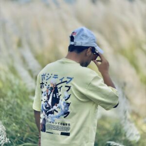 Alternative view of Print Soft Yellow Drop Shoulder