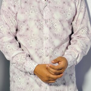 Alternative view of Blue Printed Casual Shirt