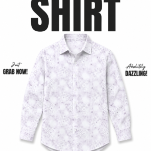 Blue Printed Casual Shirt